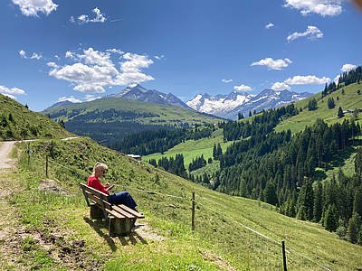 Aussicht auf die Reichenspitzgruppe